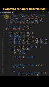 Build Payment Integration with ReactJS #reactjs #payment #integration #interviewquestions #js