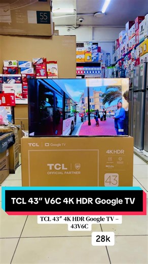 TCL 43″ V6C 4K HDR Google TV – 43V6C 4K HDR Direct LED HVA Screen AiPQ Processor Multi HDR Format 120Hz Game Accelerator in FHD resolution Dolby Atmos Google TV Hands-Free Google Assistant Works with Alexa ##tcl #4kuhd #google #fyp #viralvideo