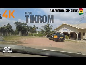 Ejisu Tikrom Drive in the Ashanti Region of Ghana 4K