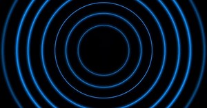 Wave Diffusion Searching Process in Futuristic Interface Bright Connection Signal Animation