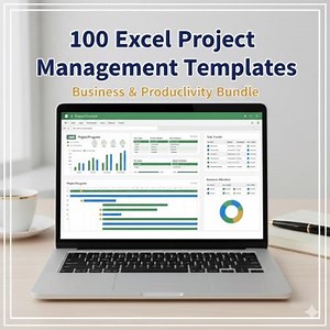 100 modèles de gestion de projet Excel | Planificateur de projet, tableau de bord, budget et feuilles de suivi des tâches