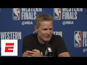 Steve Kerr's got jokes: 'I'm taking the Warriors +1.5' vs. Rockets in Game 1 | ESPN