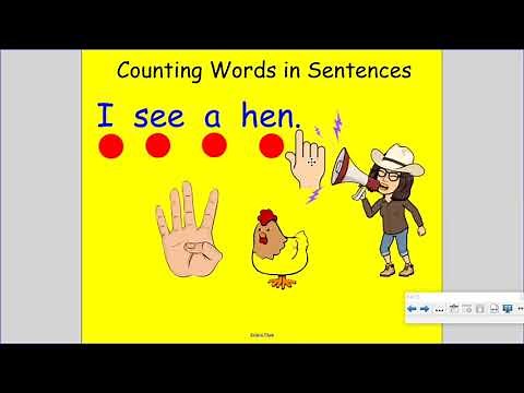 Counting Words in Sentences 6E Kindergarten Rocks Mrs Horvath