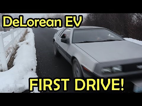 DeLorean EV Conversion - First Drive!