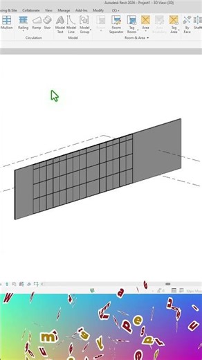 Curtain wall does not cut the wall in Revit #revit #architecture