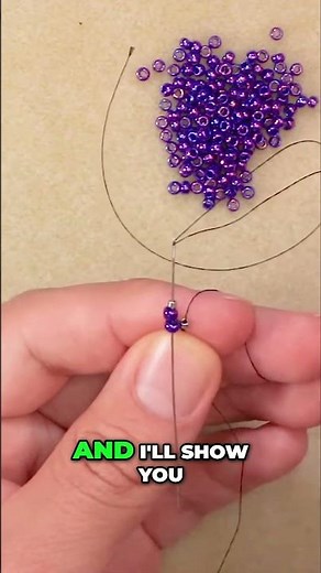 DIY Beadwork: Mastering the Stitch & Spiral for Stunning Designs! #shorts