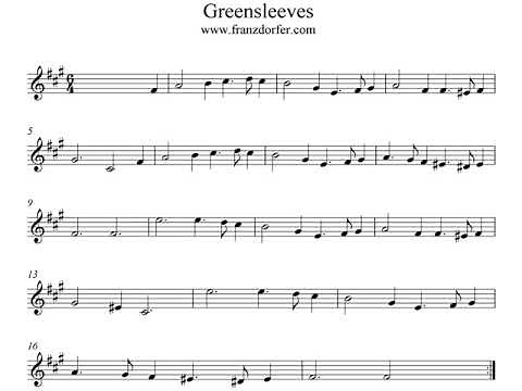 Play Clarinet Greensleeves