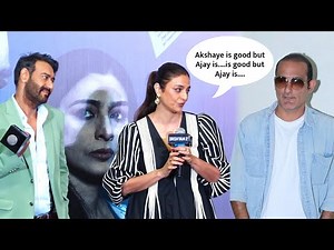 Tabu Reacts To Akshaye Khanna's Entry In Drishyam 2 | Lehren TV