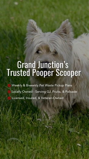 Tired of cleaning up after your dog? 💩 We’re your local, veteran-owned pooper scooper service keeping Grand Junction yards clean and families happy - one scoop at a time. Because everyone deserves a clean, fresh yard. | Yabba Dabba Doo Doo