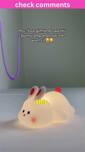 Cute bunny lamp