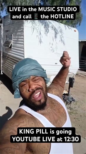 #kingpill is going #youtube live at 12:30 today #rap #studio #livestream #callnow #hotline