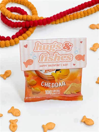 Goldfish Valentines Tags, Fish Bowl Printable Holiday Tag, Snack Gift, Love Day Party Favor - Etsy