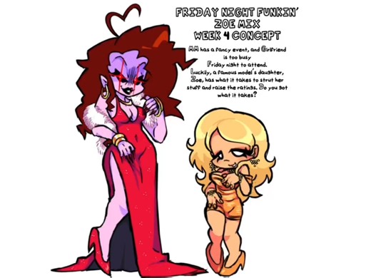 FNF: Zoe Mix [第四周概念艺术]