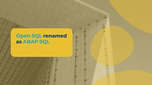 What is New in ABAP SQL for SAP 1809