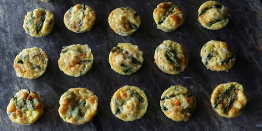 Asparagus and Ham Quiche Bites