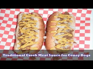 Traditional Greek Meat Sauce for Coney Dogs