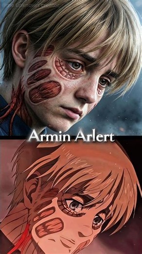 AOT Characters Real Life-e kemon dekhte? #attackontitan #armin