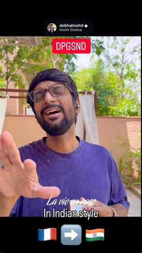 La vie en rose INDIAN STYLE. #indianclassical #French #artist #singer #shorts #viral
