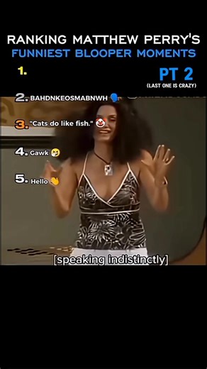 Ranking Matthew Perry's Funniest Blooper Moments Pt2 #shorts