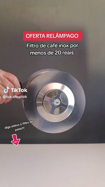 Filtro de Café Inox: Oferta Relâmpago