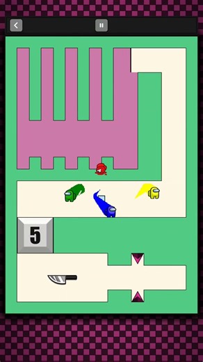 Square🟩🟪 league with among us #squareraceshorts #viral #shorts