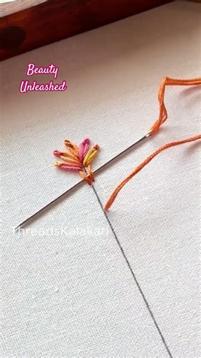 Hand Embroidery designs- Embroidery work Border #shorts #embroidery #satinstitch #beginnersstitch