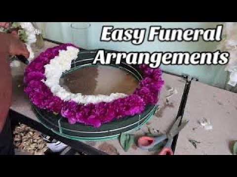 DIY Funeral Flower Arrangement Tutorial For Beginners | Floral Design Classes made easy