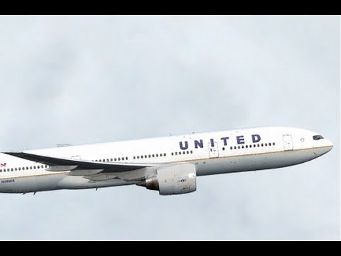 FSX HD CS 777-200 UNITED 600 San Francisco to Honolulu Full Flight Passenger Wing View REMAKE