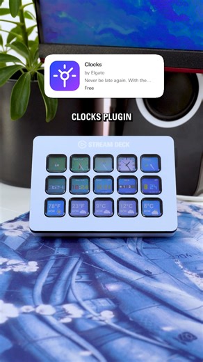 elgato on Instagram: "Stay one step ahead with the Clocks and Weather plugin for Stream Deck. 🕒 Add multiple clocks to Stream Deck ⛅ View the weather 🌦️ Get live weather forecasts around the world Now, send this to someone who's always late..."