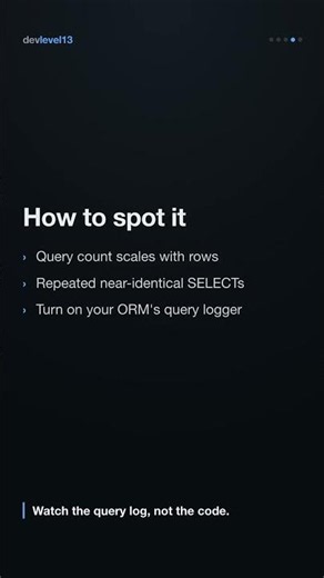 The N+1 query problem (and the 1-line fix) #Shorts