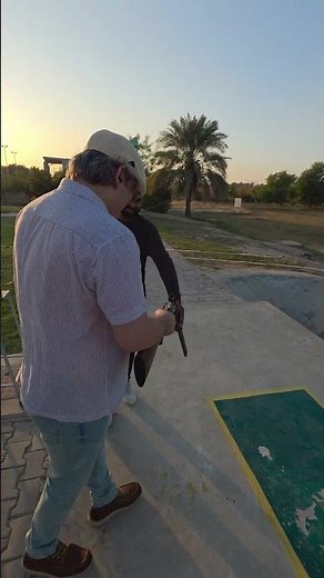 Skeet Shooting 12 Gauge over under Shotgun #DHAB #skeetshooting