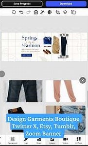 Boutique Twitter X, Etsy, Zoom BG, Tumblr Banner Design