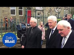 Paying respects: Bill Clinton attends Martin McGuinness funeral - Daily Mail