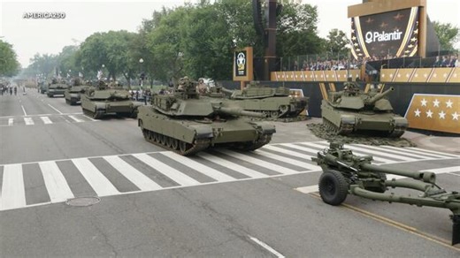 How President Trump's military parade celebrating the U.S. Army unfolded