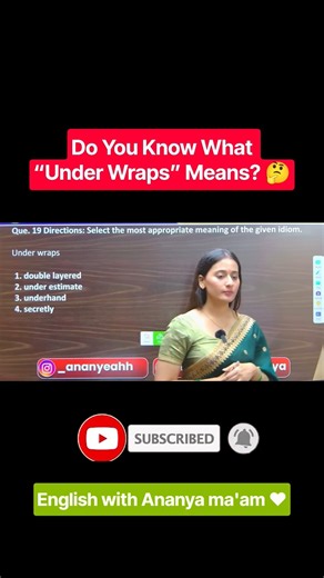 Do You Know What “Under Wraps” Means? 🤔 #ytshorts #vocabulary #english