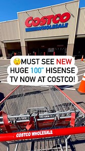😲Must see NEW HUGE 100” @hisense_usa tv now at @costco!📺 #hisensepartner 😍This new Hisense 4k UHD QLED LCD tv is available in select Costco clubs and on Costco.com! 🤯The picture quality on this tv is incredible! With QLED Quantum Dot technology this tv creates over a billion shades of color at incredible levels of brightness and saturation! 🌟Add onto that Advanced Full Array local dimming technology which precisely adjusts the LED’s brightness in both dark and bright areas of the picture cr