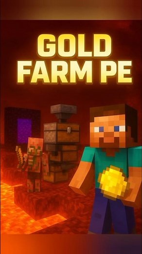 OP Gold Farm for Minecraft PE 😳 | Best Early Game Farm