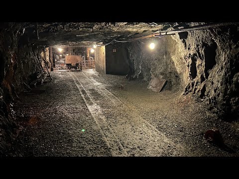 Exploring the mine at the The No. 9 Coal Mine in Lansford, PA