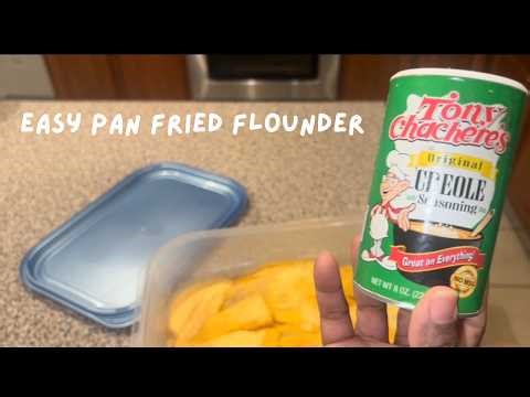 Easy pan fried flounder