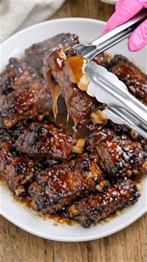 🍖🔥 Sticky Honey Garlic Pork Ribs