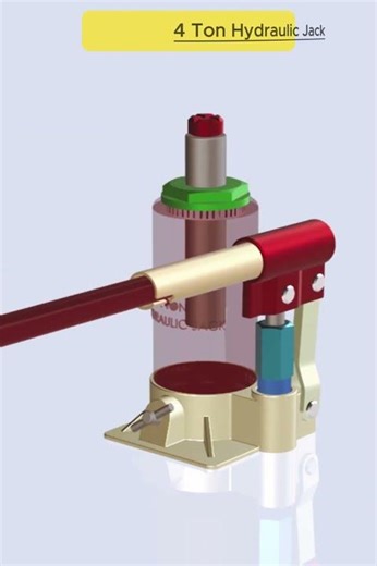 4 Ton Hydraulic Jack | Hydraulic Lifting Mechanism ⚙️ #shorts