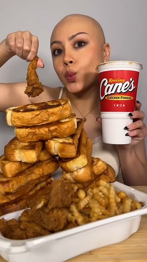Food ASMR on Instagram: "Canes Mukbang Food ASMR"