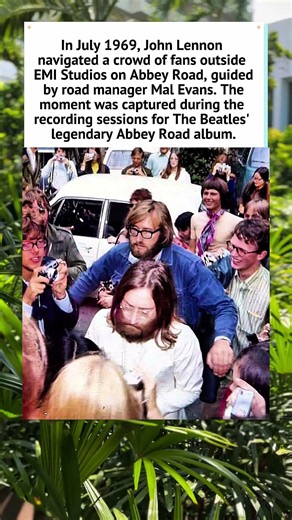 John Lennon Arriving at Abbey Road Studios (1969) 🎸 #TheBeatles #JohnLennon #Shorts #60sMusic