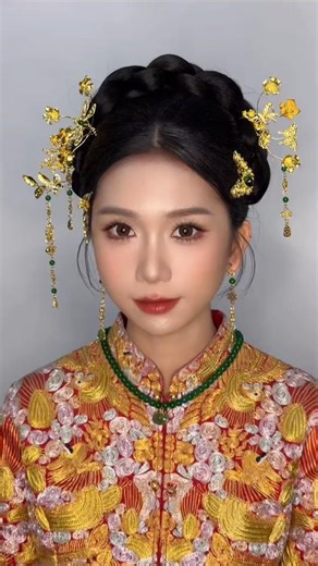 Royal Chinese Bridal Makeup Transformation | Traditional Elegance Look 👑