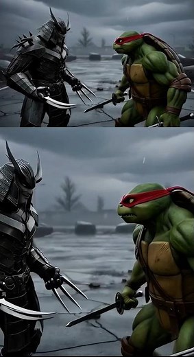 Shredder vs Raphael — Ninja Clash Gets INTENSE 🥷🔥who will win