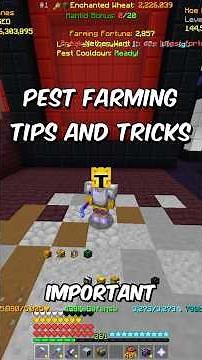 Pest Farming Tips and Tricks! (Hypixel Skyblock) #hypixel #skyblock #yadi #hypixelpartner
