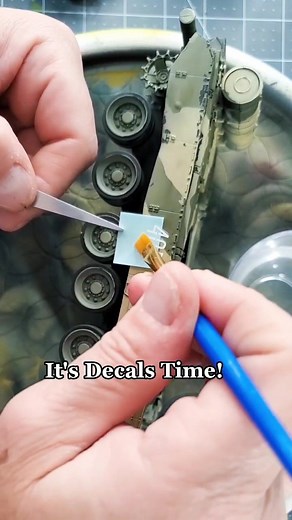 Decals Time! #scalemodel #dioramamaker #hobby #scalemodeling #scale #dioramas #diorama #art #paintingminiatures #ww2 #ww2history #ww2diorama
