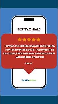 Sprinkler Warehouse Customer Testimonials