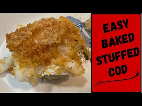 Baked Stuffed Cod Fish Recipe ~ Easy!