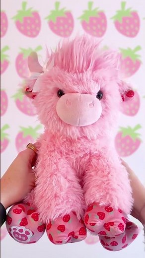 Strawberry Highland Cow is BACK at Build-A-Bear Online!